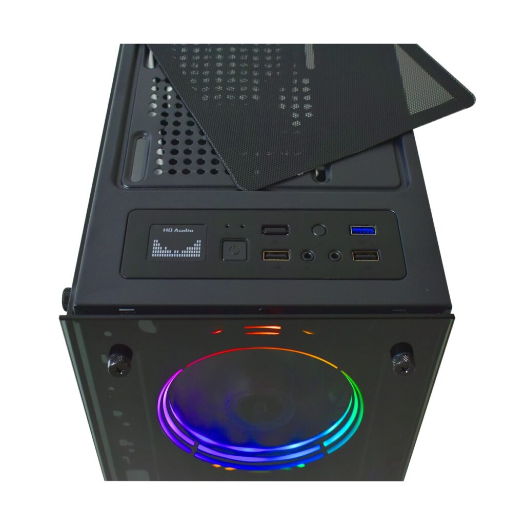 Gabinete Gamer Evus Ev G Atx Vidro Temperado Fans Mgsshop